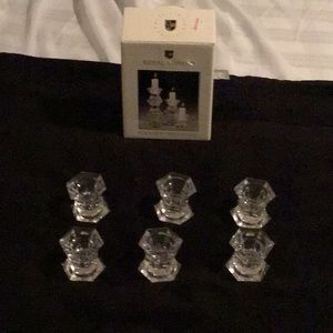 Royal limited crystal stackable candlesticks